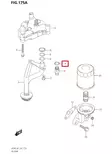 Tiivisterengas Oil Pump/Gasket 16X22X2 Suzuki DF20-DF30 DF60-DF140 - Suzuki osat perämoottorille - 50983 - 1