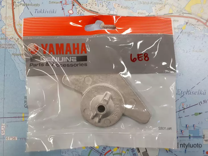 Anodi Yamaha Lower Casing F9.9B 9.9D15D F8B - Yamaha sinkkianodit - 6143 - 1