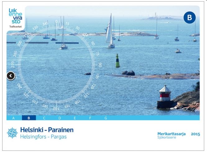 Karttasarja B HELSINKI-PARAINEN Painos 2015 - Veneilykartat - 7943 - 1