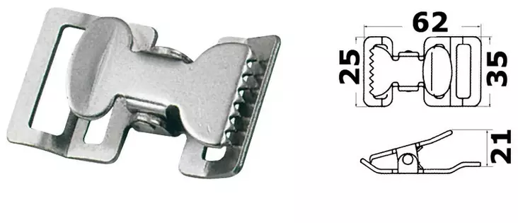 Kiristyssolki S.S. - Veneen kiinnityshelat - D123353 - 1