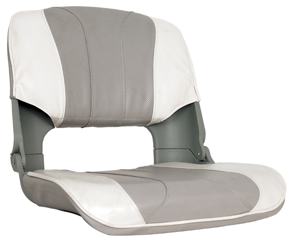 OS SKIPPER SEAT FOLDING UPHOLSTERED 5 PANEL GREY/WHITE - Veneistuimet ja istuinten jalat - D241103 - 1