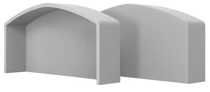 PÄÄTEKAPPALE QBE 90MM LISTAAN, HARMAA - Veneen kansihelat - M9516019243 - 1