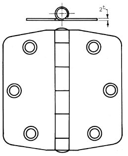 SARANA RUOST. KIILL. YLÄTAPPI - Veneen lukot ja saranat - M9516003203 - 1