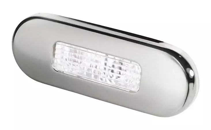 HELLA LED ASKELMAVALO, KROMATTU KUORI, MATTAPINTAINEN - Venesähkö - M9514024603 - 1