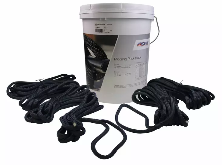 MUSTA KIINNITYSKÖYSISARJA 4x6M + 2x10M - Köydet veneilyyn - M9518155914 - 1
