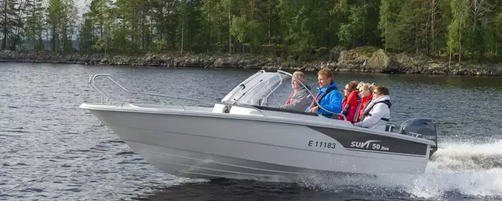 Suvi 50 Duo Pulpettivene Premium Pehmusteet Peräkuomu ilman moottoria - Suvi Lasikuituveneet - 50664 - 1