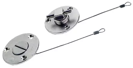Tyhjennystulppa ''T'' kahva 29/55mm AISI 316 - Läpiviennit, letkuliitos ja sulkuhanat - D292434 - 1