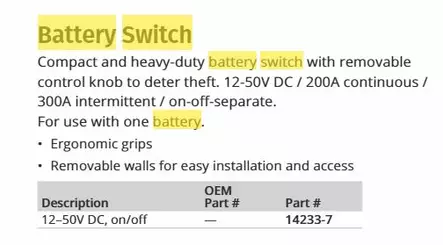 Attwood Päävirtakytkin 12-50 V DC Blister ON/OFF - Venesähkö - 44054 - 2