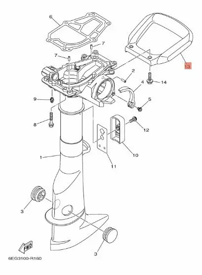 Carrying Handle Kantokahva Yamaha F2.5 - Yamaha muut - 39964 - 2
