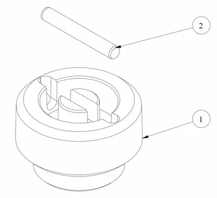 Joustokytkin/Flexible coupling SE20,25,30 & 40 Sleipner - Keulapotkurin asennus tarvikkeet ja osat - 42654 - 2