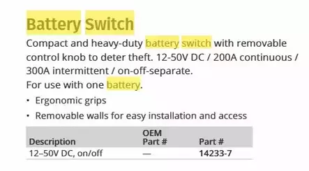 Attwood Päävirtakytkin 12-50 V DC Blister ON/OFF - Venesähkö - 44054 - 2