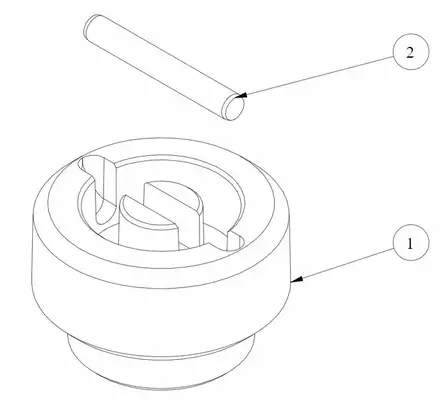 Joustokytkin/Flexible coupling SE20,25,30 & 40 Sleipner - Keulapotkurin asennus tarvikkeet ja osat - 42654 - 2