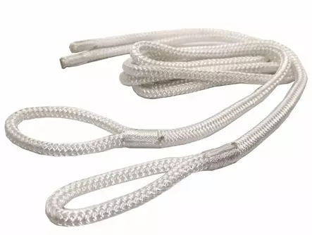 Lepuuttajaköysi 12mm X 1,7m Valkoinen PES 2kpl/pkt - Köydet veneilyyn - 35624 - 1
