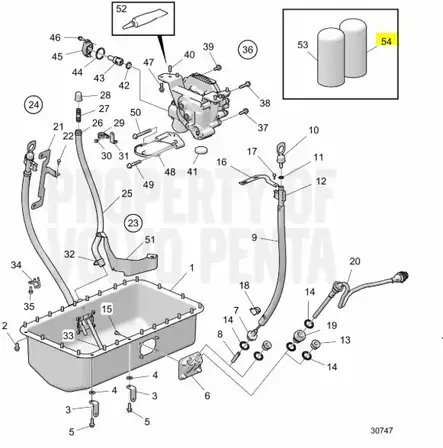 Öljynsuodatin/Oil Filter (Primary) Volvo - Sisäperämoottorin Jäähdytys - 40814 - 2
