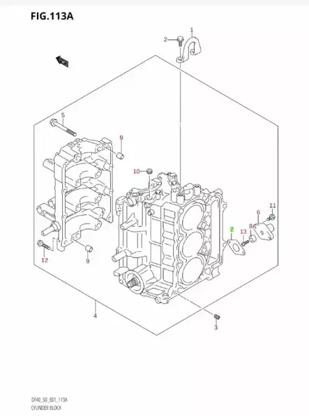 Tiiviste/Gasket Protection Cover Suzuki - Suzuki osat perämoottorille - 38204 - 2
