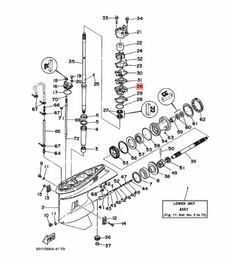 Vesipumpun Pohja/Lower Housing Water Pump Yamaha - Yamaha muut - 15724 - 2