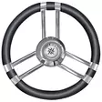 Osculati Steer.wheel C SS/black 350mm - Ohjaustarvikkeet - D239984 - 1