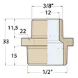 SUPISTUSNIPPA 1/2'X 3/8' PRONSSI - Veneen LVI - M9515015444 - 3