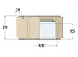 TULPPA SISÄKIERTEELLÄ PRONSSI 3/4'' - Veneen LVI - M9515015484 - 3