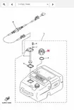 Polttoainesäiliön Korkki 12L/24L Irtotankkiin/Cap Assy Yamaha - Yamaha muut - 34284 - 2