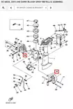 Aluslevy/Washer Plate (6E0) Bracket Yamaha 4C 4AC 4AS 5C 5CS - Varaosat ja lisävarusteet - 52594 - 1