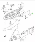 Eväsinkki Suzuki DT150/DT200/DT225 (55120-87801-000) - Anodit perä- ja sisäperämoottoreille - 37214 - 3