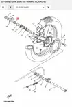 Hela Takapyörä/Collar Wheel Yamaha Moto - Yamaha Moto - 22424 - 2