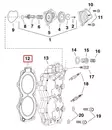 Kannentiiviste/Gasket Cylinder Head Evinrude/Johnson 15-30hv - Evinrude/Johnson osat perämoottoreille - 51054 - 1