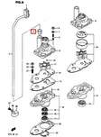 Kumitiiviste Vesiputkeen/Bush Water Pump Outlet Suzuki DT3.5-DT8 DF4-DF6 - Suzuki osat perämoottorille - 52524 - 1