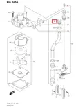 Kumitiiviste Vesiputkeen/Bush Water Tube (UPPER) DF90-DF140 - Suzuki osat perämoottorille - 50984 - 1