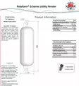 Lepuuttaja G4 MUSTA 585x170mm - Lepuuttajat ja merkkipoijut - 37244 - 2