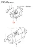 Starttimoottori/Starter Motor Yanmar 1GM 2GM 3GM 12V 9-hampainen - Sisäperämoottorin Sähköosat - 51294 - 1
