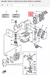Sylinterikannen Tiiviste/Gasket Cylinder Head Yamaha 40Q - Yamaha muut - 12924 - 2