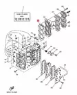 Sylinterinkannen tiiviste YAMAHA 40-50hv 2-Tahti Gasket Cylinder Head - Perämoottorin Moottorin osat - 38424 - 2