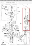 Tilt Piston Sub Assy Yamaha F30-F40 - Yamaha osat perämoottoreille - 51034 - 1