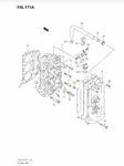 Venttiilikopan Tiiviste/Gasket Cylinder - Suzuki osat perämoottorille - 41234 - 2