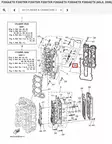 Venttiilikopan Tiiviste/Gasket Head Cover 1 Yamaha F200A F225A - Yamaha osat perämoottoreille - 51304 - 1