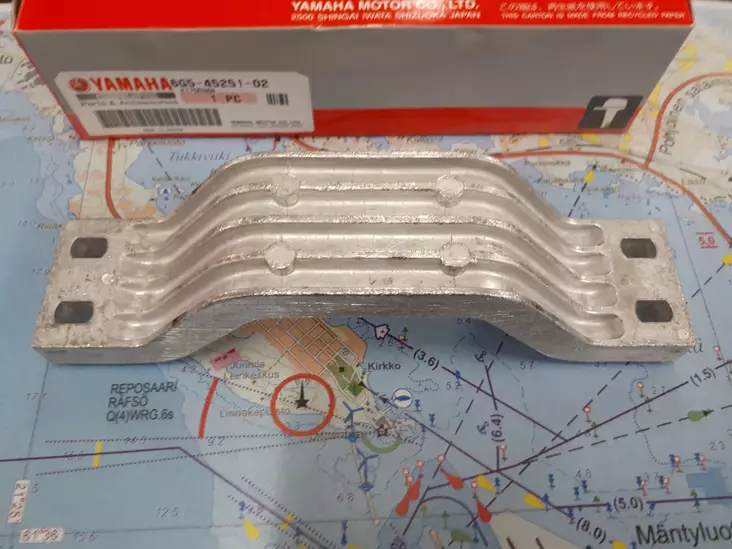 Anodi Yamaha Bracket 115A-150-200A F115 ylöspäin - Yamaha sinkkianodit - 6174 - 1