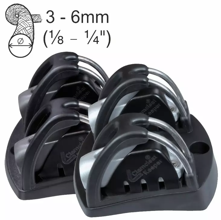 CLAMCLEAT INLINE TWIN KÖYSILUKKO - Purjevenetarvikkeet - M9512074084 - 1