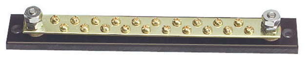 Kytkentäkiskot 2x6mm - 20x4mm - Venesähkön asennustarvikkeet - D123734 - 1