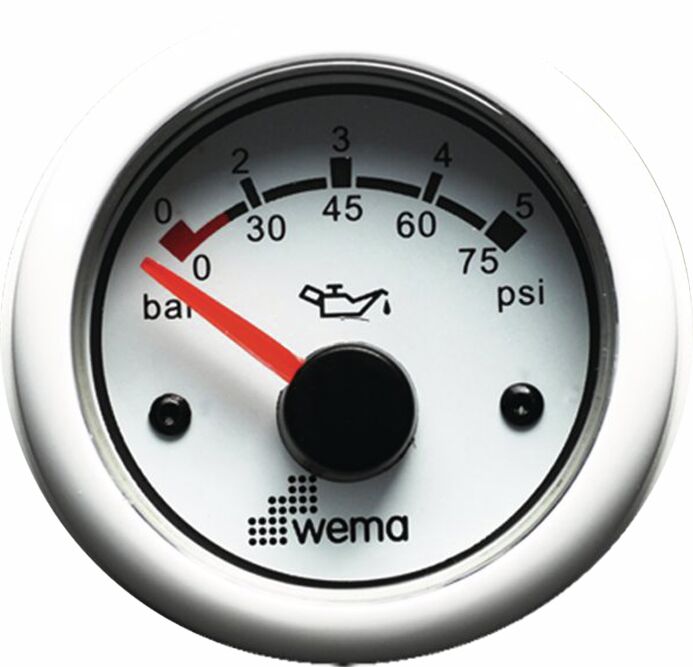 PAINEMITTARI 25 BAR VALKOINEN - Venesähkö - M9514700474 - 1