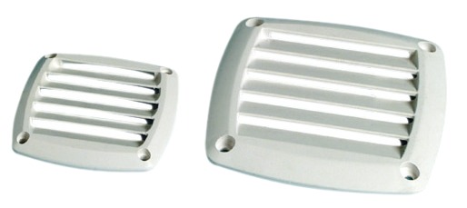 Ritilä valk. ABS 125x125 - Tuulettimet ja venttiilit veneisiin - D125164 - 1