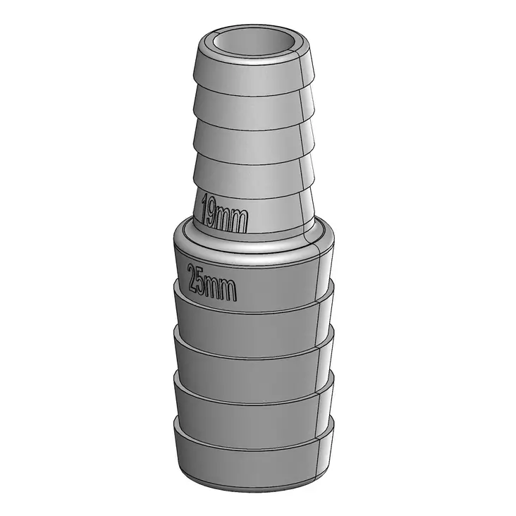SUPISTUSNIPPA 25-19MM - Läpiviennit, letkuliitos ja sulkuhanat - M9515030454 - 1