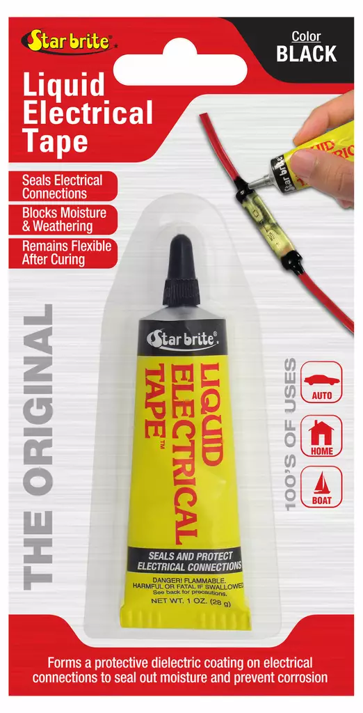 Star brite Nestemäinen sähköteippi musta 28g - Veneen puhdistus ja kiillotus - D262894 - 1