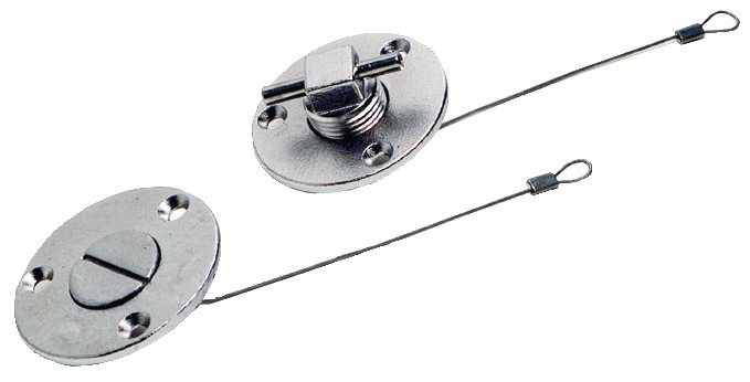 Tyhjennystulppa ''T'' kahva 29/55mm AISI 316 - Läpiviennit, letkuliitos ja sulkuhanat - D292434 - 1