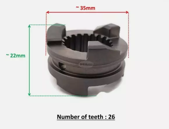 Vaihteensiirtäjä/Shifter Clutch Dog Suzuki DT9.9/DT15 DF8-DF15 - Suzuki osat perämoottorille - 50825 - 1