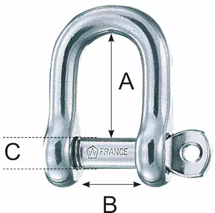 D-SAKKELI 8mm LUKITTUVA - Lowrance vene-elektroniikka - M9513033845 - 1