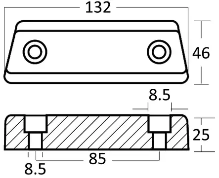 Osculati anodi Volvo Penta 290/SP/DP/PJX - Anodit perä- ja sisäperämoottoreille - D135555 - 2