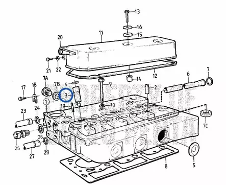 SUUTINHOLKKI Volvo Penta Spray Sleeve 2001 2002 2003 - Sisäperämoottorin Jäähdytys - 18265 - 2