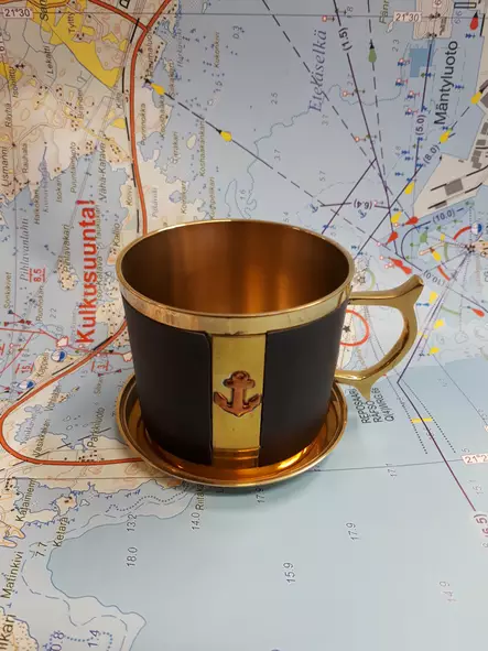 Totilasi ankkurikuviolla messinki, alusella - Lahjatavarat - 7115 - 1